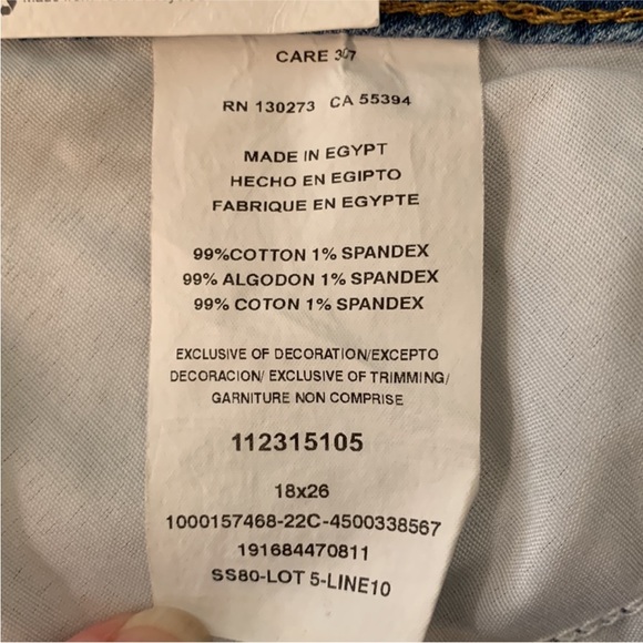 Wrangler High Rise True Straight Cropped Denim Blue Jeans Plus Size 18/34 NWT - Picture 13 of 14